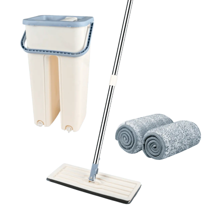 Easy Flat Mop — Cleaning Bucket